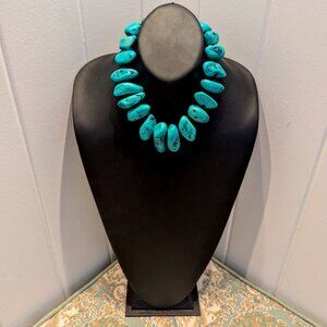TURQUOISE HOWLITE NECKLACE NWT